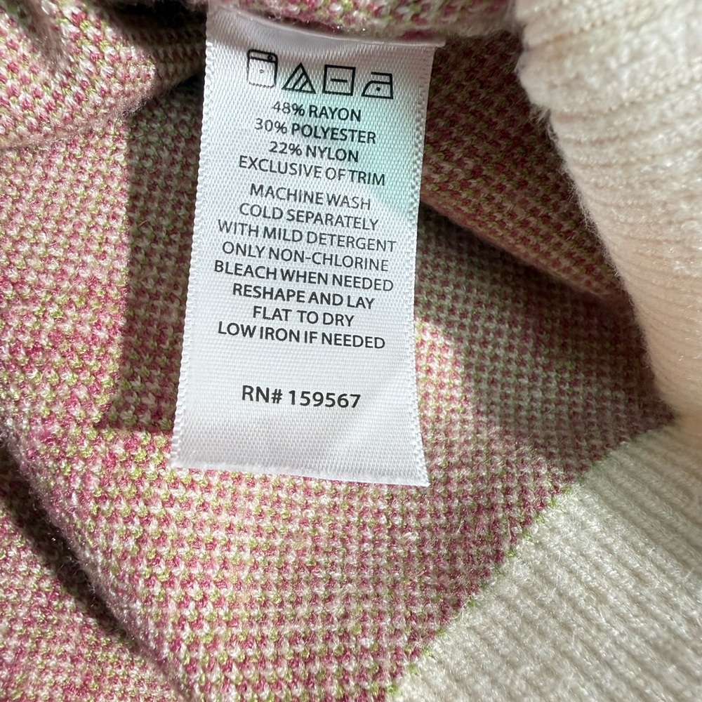Elegant Fancy Pink Bow Barbiedoll Coquette Cardigan Sweater Shabby Chic Medium - Picture 5 of 6